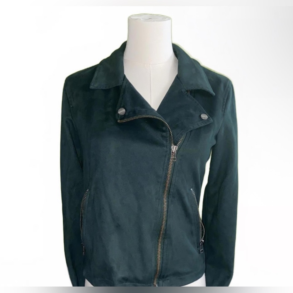 Philosophy Deep Green Leather Jacket NWT